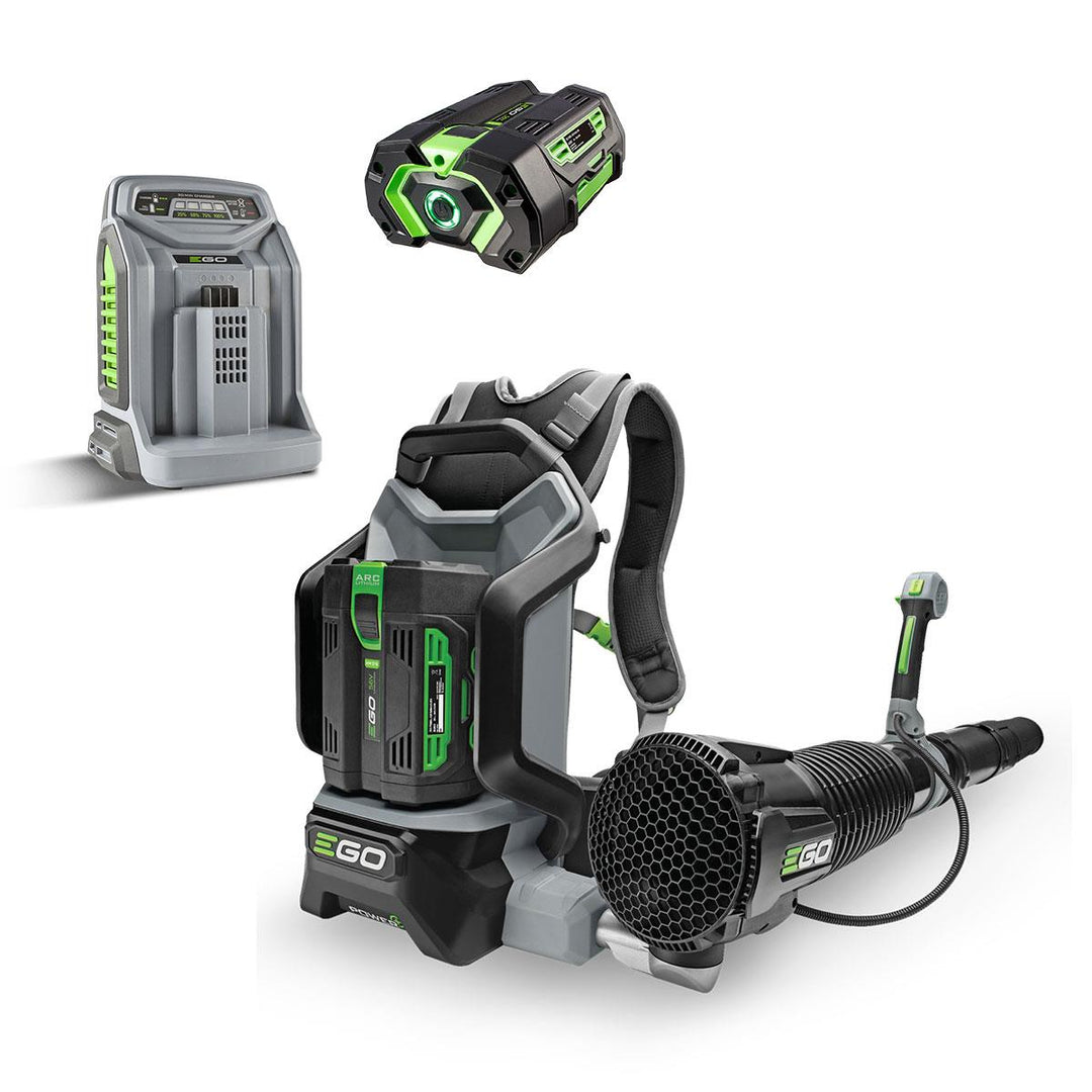 PROMO EGO Power LB6002E Kit Soffiatore a Zaino + Batteria + Caricabatterie Rapido