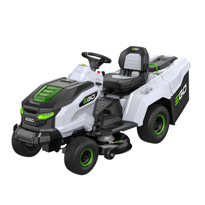 PROMO Ego Power TR3800E-B Trattorino a Batteria con Cesto di Raccolta + Caricabatteria Rapido + OMAGGIO 4 Batterie da 10 Ah