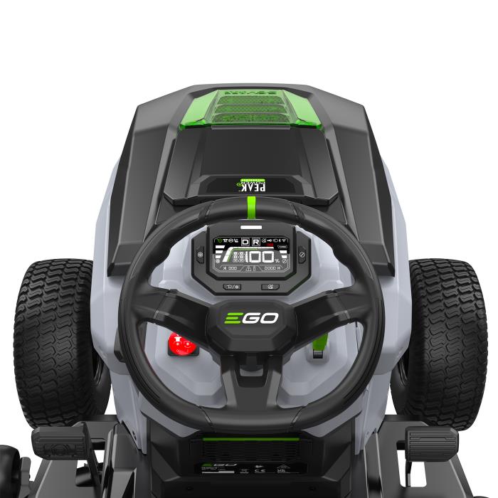 PROMO Ego Power TR3800E-B Trattorino a Batteria con Cesto di Raccolta + Caricabatteria Rapido + OMAGGIO 4 Batterie da 10 Ah