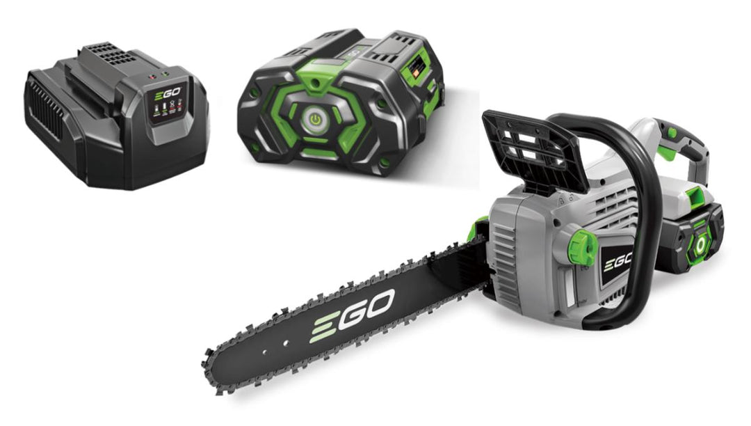 EGO Power CS1401E Kit Motosegna + Batteria 2.5 Ah + Caricabatteria Standard + OMAGGIO BORSA MOTOSEGA