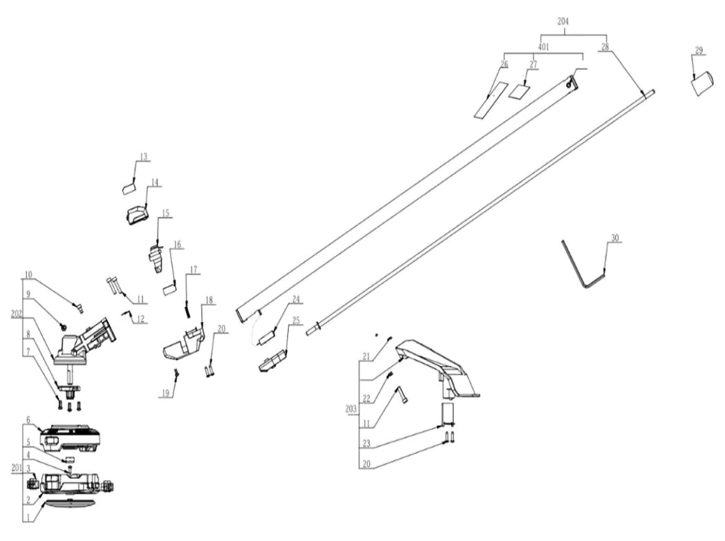Esploso e Ricambi Ego Power Accessorio STA1700