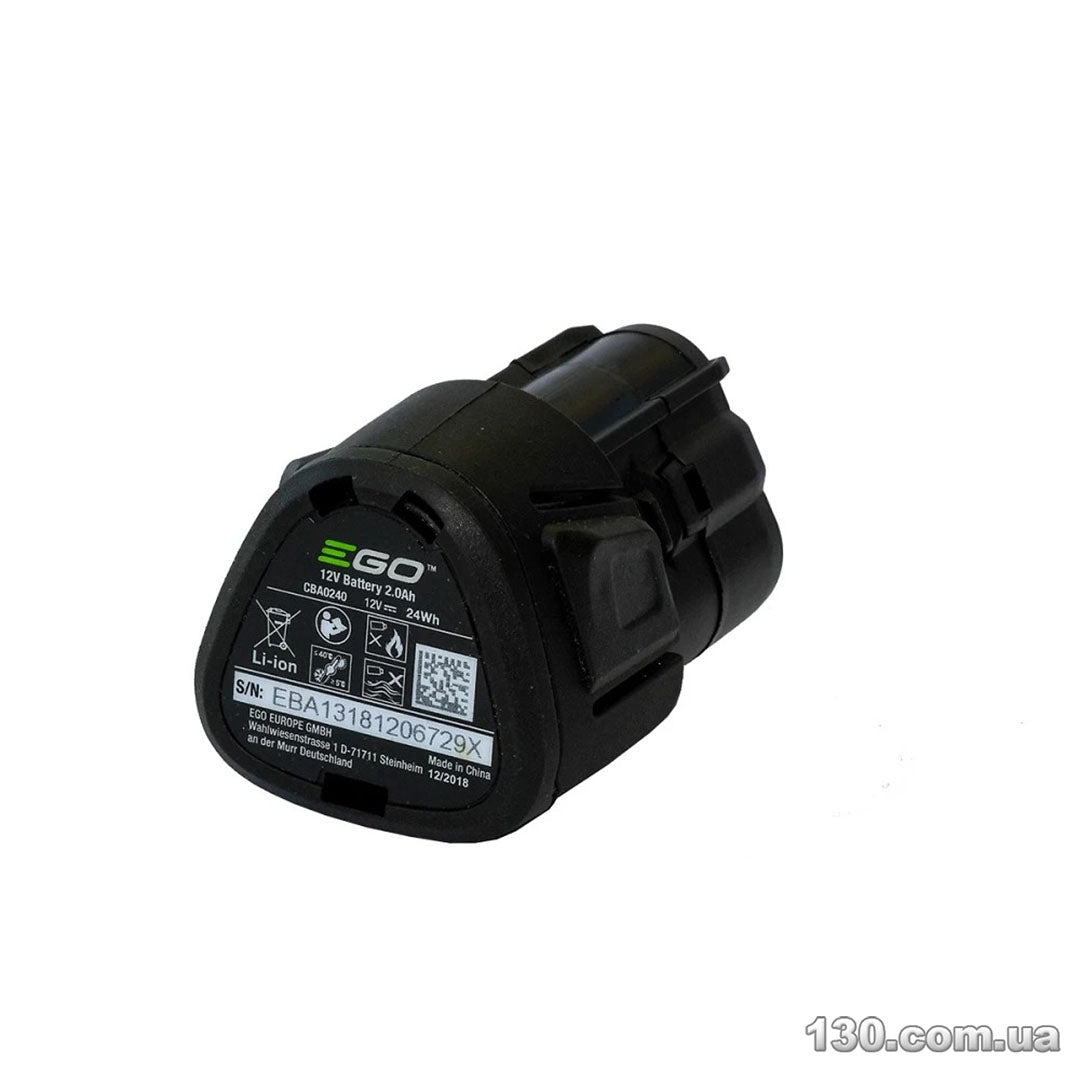 BATTERIA EGO CBA0240,CHT2001E 12V 2.0AH  0400123002