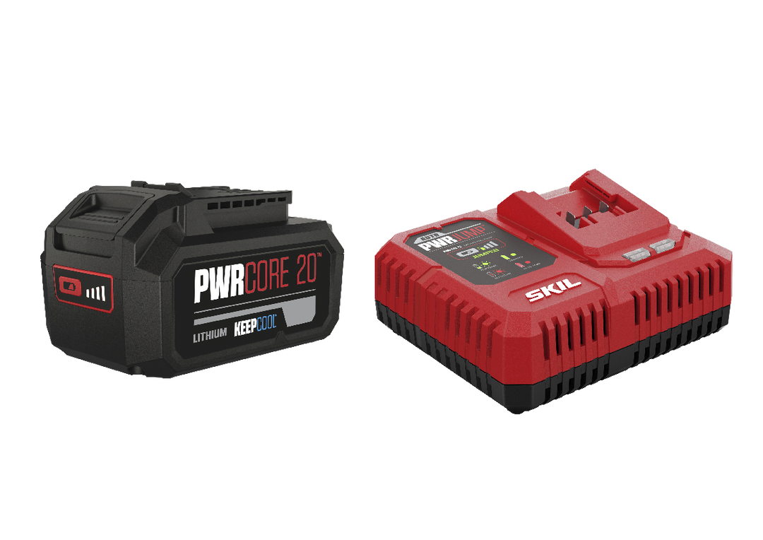 SKIL Kit Batteria («20V Max» da 4,0 Ah «KEEPCOOL™» al litio) e caricatore «PWRJUMP™» 3111 AA Cod. BM 059690