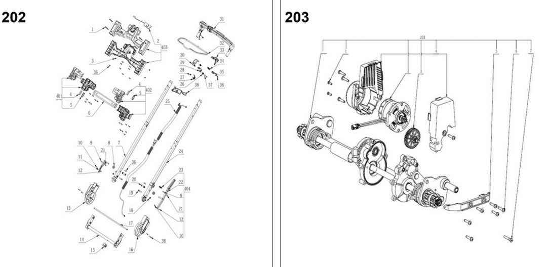 Esploso e Ricambi Ego Power Rasaerba LM2135E