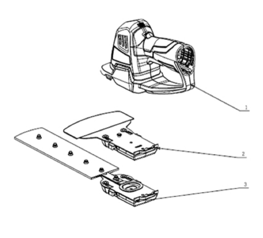 Scissors Exploded View Exploded view and spare parts Ego Power Scissors CHT2001E – EgoPowerStore