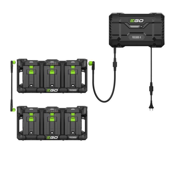 Ego Power PGX1601E-H Kit Pro Charger + 2 Battery Holders