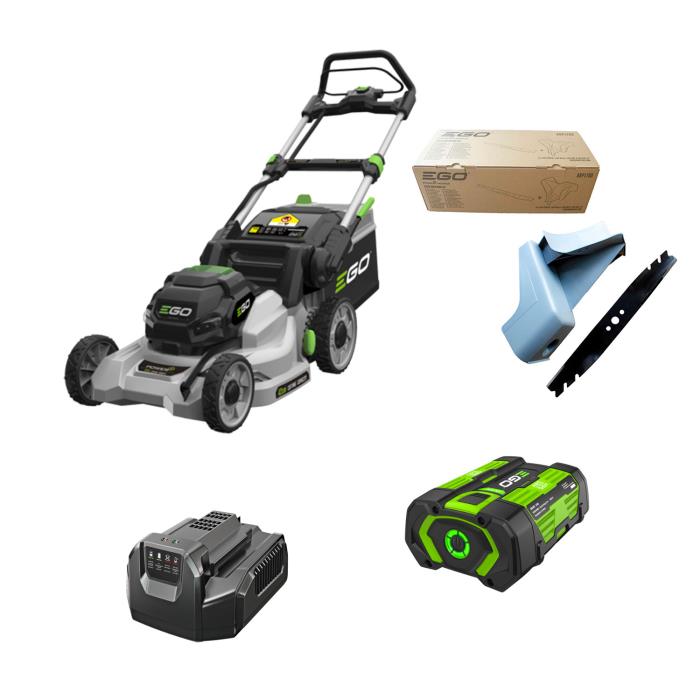 Kit EGO Power LM1701E Tosaerba da 42 cm + Batteria + Caricabatterie Standard + OMAGGIO Kit Mulching