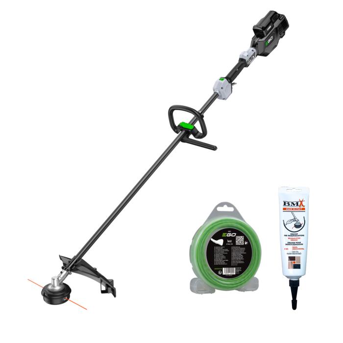 Kit EGO Power STX3800 Decespugliatore con Batteria a Filo/a Lama Professionale + OMAGGIO Flacone Grasso + OMAGGIO Bobina Filo 15 Metri