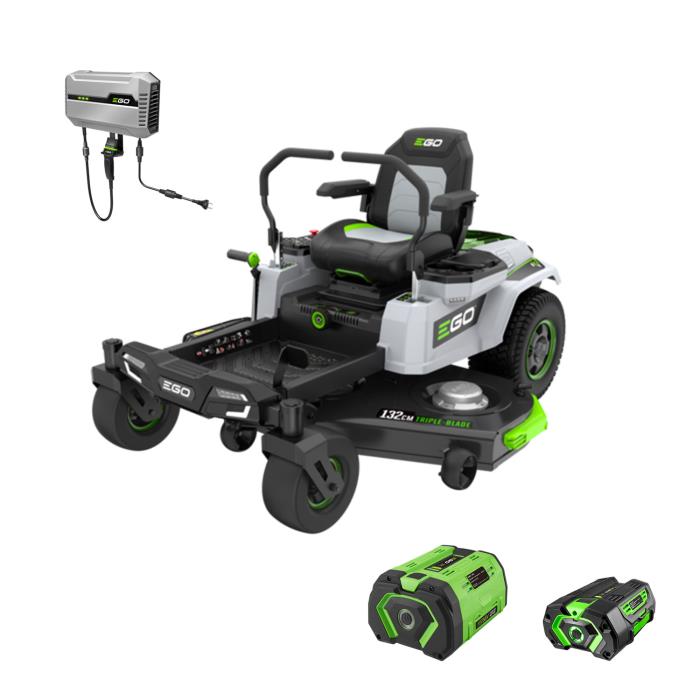 PROMO EGO Power ZT5201E-L Trattorino Tosaerba Zero Turn Z6 da 132cm + OMAGGIO 1 Batteria 10.0 Ah + 1 Batteria 5.0 Ah